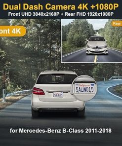 Dash Camera-FITCAMX-Fitcamx Front 4K+Rear 1080P Dash Cam Adapts for Mercedes-Benz B-Class 2011-2018 (W246) HD2-6059- OEM Look 2