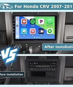 Dash Camera-Hikity-Hikity 6+128GB Android 13 Car Stereo for 2007-2011 Honda CRV Radio with Wireless Apple Carplay Android Auto- 9 Inch IPS Touch Screen Radio 2