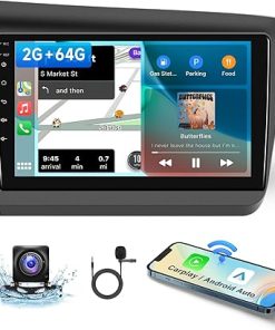 Dash Camera-podofo-Android Car Stereo for Honda Civic 2012 2013 2014 2015 Support Wireless Carplay with 9” Touchscreen 2+64G HiFi Autoradio Android Auto WiFi GPS Navigation FM/RDS Radio Backup Camera Mic Subwoofer