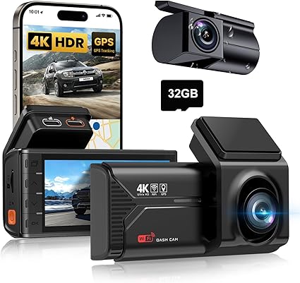 Dash Camera-VUDDIG-Dash Cam Front and Rear – Car Camera with 3.69″ IPS Screen- 4K+2K Dual Dash Camera for Cars 3 Dash Camera-VUDDIG-Dash Cam Front and Rear - Car Camera with 3.69" IPS Screen- 4K+2K Dual Dash Camera for Cars - Image 3