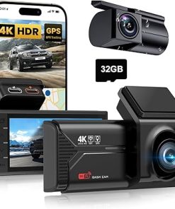 Dash Camera-VUDDIG-Dash Cam Front and Rear – Car Camera with 3.69″ IPS Screen- 4K+2K Dual Dash Camera for Cars