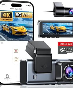 Dash Camera-navycrest-Navycrest 4K+2.5K WiFi Dash Cam Front and Rear- Built-in 5G WiFi
