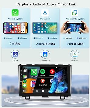 Dash Camera-podofo-8 CORE 4G+64G Car Radio Stereo for Honda CRV 2007-2011 with Wireless CarPlay Android Auto- 9 Inch 1280 * 720P IPS Touch Screen Android 13 GPS WiFi Bluetooth 32-Band DSP SWC HD Backup Camera 3 Dash Camera-podofo-8 CORE 4G+64G Car Radio Stereo for Honda CRV 2007-2011 with Wireless CarPlay Android Auto- 9 Inch 1280 * 720P IPS Touch Screen Android 13 GPS WiFi Bluetooth 32-Band DSP SWC HD Backup Camera - Image 3