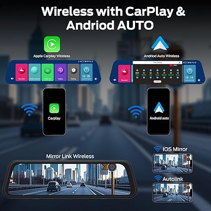 Dash Camera-germid-Mirror Dash Cam- 9.66 Inches Full Touch Display 2 Dash Camera-germid-Mirror Dash Cam- 9.66 Inches Full Touch Display - Image 2