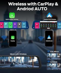 Dash Camera-germid-Mirror Dash Cam- 9.66 Inches Full Touch Display 2