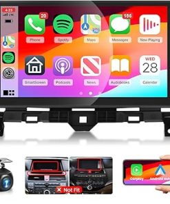 Dash Camera-podofo-for Honda Accord 8th 2008-2012 Android Car Radio Stereo with Wireless CarPlay Android Auto Podofo 10.1 inch Touch Screen GPS Navigation Head Unit Support Bluetooth WiFi Backup Camera Mic