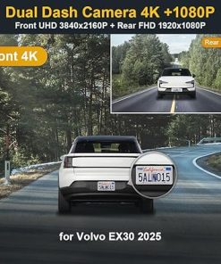 Dash Camera-FITCAMX-Fitcamx 4K Dual Dash Cam for 2025 Volvo EX30 Single Twin Motor AWD- OEM Factory Style 2