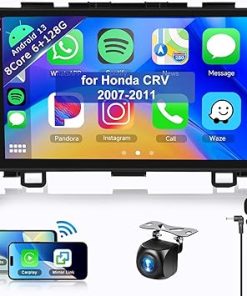 Dash Camera-METEESER-8Core 6+128G Car Stereo for Honda CRV 2007-2011 Wireless Carplay Android Auto-9 inch 1280 * 720P IPS Touch Screen Radio