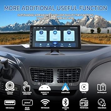 Dash Camera-XUENAV-5 Multi-Function Vehicle Backup Camera with 1080P Android System Audio Monitor DVR Dash Cam for RV SUV Cars Truck Van Trailer-IPS Screen Car Stereo with Wireless CarPlay Android Auto BT FM Radio WiFi 3 Dash Camera-XUENAV-5 Multi-Function Vehicle Backup Camera with 1080P Android System Audio Monitor DVR Dash Cam for RV SUV Cars Truck Van Trailer-IPS Screen Car Stereo with Wireless CarPlay Android Auto BT FM Radio WiFi - Image 3