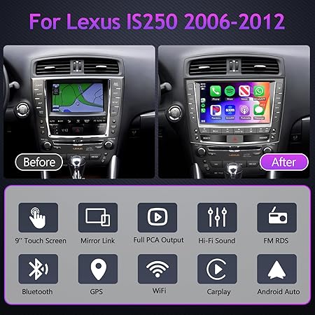 Dash Camera-podofo-9 inch Android Car Radio for Lexus IS250 IS300 IS350 2006-2012 with Wireless CarPlay Android Auto Canbus-Podofo HD IPS Touchscreen Bluetooth Stereo with GPS WiFi HiFi/16 EQ AHD Backup Camera 2 Dash Camera-podofo-9 inch Android Car Radio for Lexus IS250 IS300 IS350 2006-2012 with Wireless CarPlay Android Auto Canbus-Podofo HD IPS Touchscreen Bluetooth Stereo with GPS WiFi HiFi/16 EQ AHD Backup Camera - Image 2