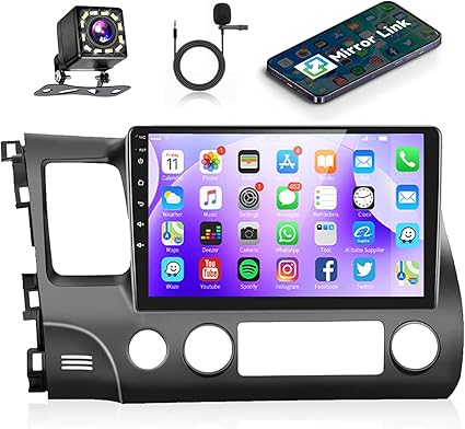 Dash Camera-podofo-Podofo for Honda Civic 2006 2007 2008 2009 2010 2011 Car Stereo Radio 10.1 inch Android Touch Screen Bluetooth Car Radio Audio with GPS Navigation WiFi Mirror Link EQ FM/RDS Backup Camera Dash Camera-podofo-Podofo for Honda Civic 2006 2007 2008 2009 2010 2011 Car Stereo Radio 10.1 inch Android Touch Screen Bluetooth Car Radio Audio with GPS Navigation WiFi Mirror Link EQ FM/RDS Backup Camera