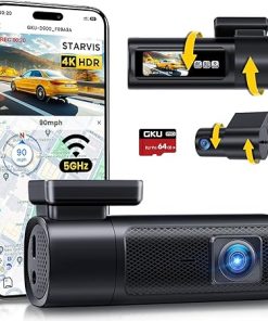 Dash Camera-GKU-GKU Dash Cam Front and Rear- 4K 60fps/4K 30fps+2.5K Dashcam Dash Camera-GKU-GKU Dash Cam Front and Rear- 4K 60fps/4K 30fps+2.5K Dashcam