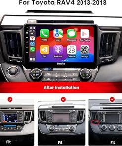Dash Camera-dasaita-Dasaita Android 13 Radio for Toyota RAV4 2013-2018- with Wireless CarPlay 2