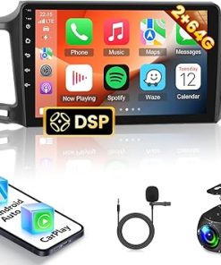 Dash Camera-NHOPEEW-NHOPEEW [2+64G] for Toyota RAV4 2013-2019 DSP Audio – 10.1 inch HD Touchscreen Android 13 Car Stereo – Wireless Carplay & Android Auto- GPS