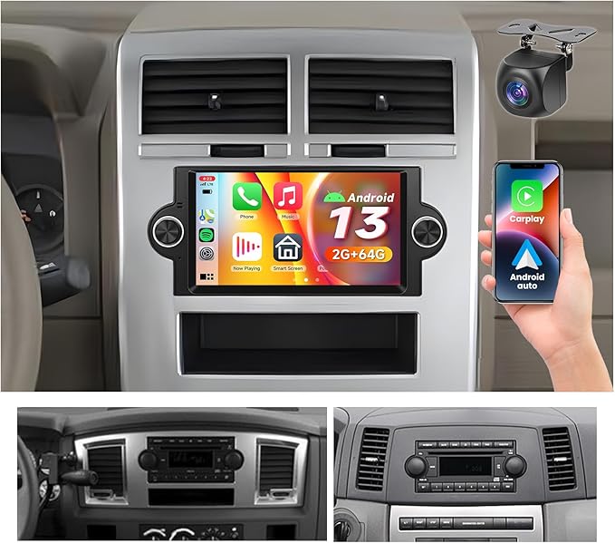 Dash Camera-Rimoody-2G+64G Rimoody Car Radio Stereo for Dodge Ram 1500/2500/3500 (06-08)-Dodge Durango Dash Camera-Rimoody-2G+64G Rimoody Car Radio Stereo for Dodge Ram 1500/2500/3500 (06-08)-Dodge Durango