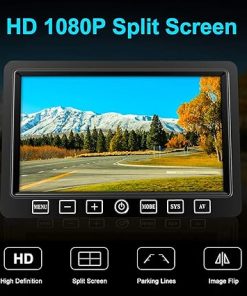 Dash Camera–Fookoo HD 1080P 7″ Wireless Backup Camera System- 7-inch Quad Split Screen Monitor 2