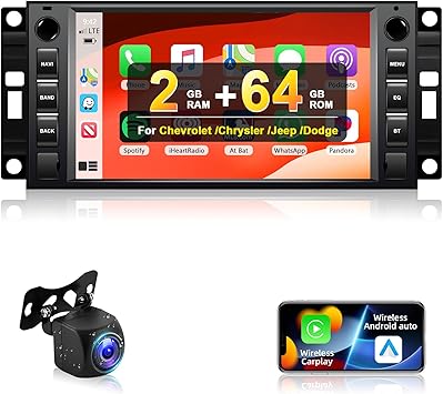 Dash Camera-podofo-Podofo 2+64G Android 13 Car Stereo for Jeep Wrangler Dodge Chevrolet Chrysler with Wireless Carplay&Android Auto-7Inch HD Touch Screen Radio with GPS/WiFi/Mirror Link/Bluetooth/FM/RDS+AHD Camera Dash Camera-podofo-Podofo 2+64G Android 13 Car Stereo for Jeep Wrangler Dodge Chevrolet Chrysler with Wireless Carplay&Android Auto-7Inch HD Touch Screen Radio with GPS/WiFi/Mirror Link/Bluetooth/FM/RDS+AHD Camera