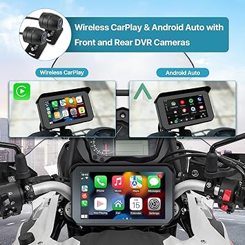 Dash Camera-TTXSCAM-Motorcycle DVR: Wireless Apple Carplay- Android Auto 2 Dash Camera-TTXSCAM-Motorcycle DVR: Wireless Apple Carplay- Android Auto - Image 2
