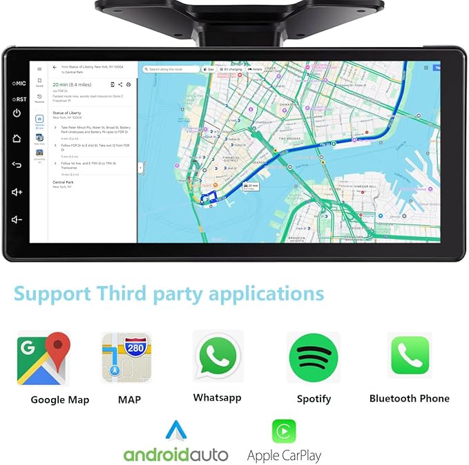 Dash Camera-RVeligacy-GPS Navigation 6 Split Touchable Screen Car Stereo with Carplay 128GB Large 1080P Image 10.36 Inch Monitor Backup Camera Built-in DVR for RV Truck Trailer Rear Side Front View Wired System RGPS6 2 Dash Camera-RVeligacy-GPS Navigation 6 Split Touchable Screen Car Stereo with Carplay 128GB Large 1080P Image 10.36 Inch Monitor Backup Camera Built-in DVR for RV Truck Trailer Rear Side Front View Wired System RGPS6 - Image 2
