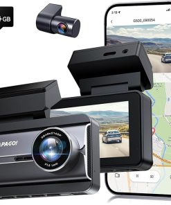 Dash Camera-PAPAGO!-PAPAGO Dash Cam Front Rear- STARVIS Sensor 4K Full HD Dash Camera for Cars，Voice Control，5GHz Wi-Fi