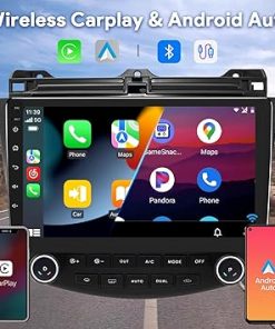 Dash Camera-BINIZE-Binize Android 13 Car Stereo Radio Wireless Carplay&Android Auto 10 Inch Touchscreen Radio Compatible with Honda Accord 7th 2003 2004 2005 2006 2007 Support GPS Bluetooth/FM/DSP+Backup Camera 2