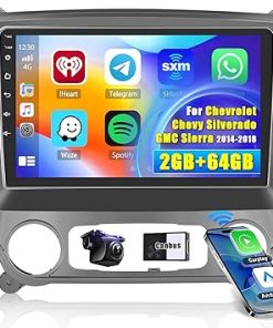 Dash Camera-Hikity-Hikity Android Car Stereo for Chevrolet Chevy Silverado GMC Sierra 2014-2018 Radio 2+64GB 10.1 Inch Touchscreen Car Radio Carplay Android Auto GPS Navigation WiFi Bluetooth FM EQ Backup Camera Dash Camera-Hikity-Hikity Android Car Stereo for Chevrolet Chevy Silverado GMC Sierra 2014-2018 Radio 2+64GB 10.1 Inch Touchscreen Car Radio Carplay Android Auto GPS Navigation WiFi Bluetooth FM EQ Backup Camera