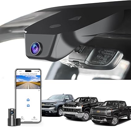 Dash Camera-mangoal-Front 4K & Rear 1080P Dash Cam fit for Chevy 4th Gen Silverado 1500 2022-2025- HD 2024 2025 WT LT RST Trail Boss High Country ZR2 (Model C) 3 Dash Camera-mangoal-Front 4K & Rear 1080P Dash Cam fit for Chevy 4th Gen Silverado 1500 2022-2025- HD 2024 2025 WT LT RST Trail Boss High Country ZR2 (Model C) - Image 3