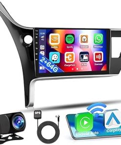 Dash Camera-Inefala-(2+64GB) Inefala Android Car Stereo for Toyota Corolla 2017-2018 Levin 2017 with Wireless Carplay Android Auto- 10.1″ Touchscreen with GPS WiFi BT FM/RDS SWC MIC Backup Camera