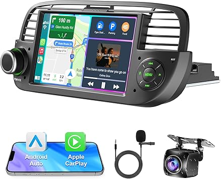 Dash Camera-WOWiViD-Car Stereo for Fiat 500 2007-2015 with Wireless Carplay & Andriod Auto Head Unit- 2+32GB 7 inch IPS HD Car Radio with GPS Navigation/Voice Control/WiFi/SWC/Bluetooth 5.2/FM/AM/Backup Camera Dash Camera-WOWiViD-Car Stereo for Fiat 500 2007-2015 with Wireless Carplay & Andriod Auto Head Unit- 2+32GB 7 inch IPS HD Car Radio with GPS Navigation/Voice Control/WiFi/SWC/Bluetooth 5.2/FM/AM/Backup Camera
