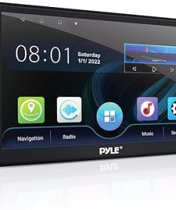 Dash Camera-Pyle-Pyle Double DIN Car Stereo Receiver – 7 inch 1080P HD Touch Screen Bluetooth Car Radio Audio Receiver Multimedia Player – WiFi/GPS/AM/FM Radio- Mirror Link for Android/iOS