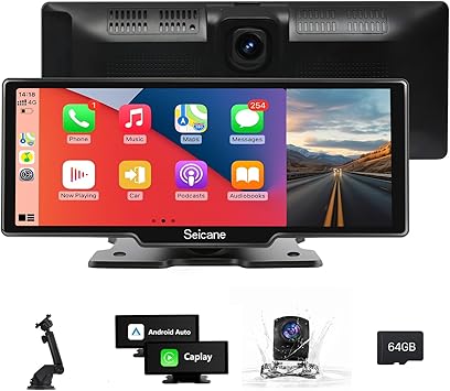 Dash Camera-SEICANE-Carplay Screen for Car- 9.3″ Touchscreen with 4K Dash Cam & 1080P Backup Camera Dash Camera-SEICANE-Carplay Screen for Car- 9.3" Touchscreen with 4K Dash Cam & 1080P Backup Camera