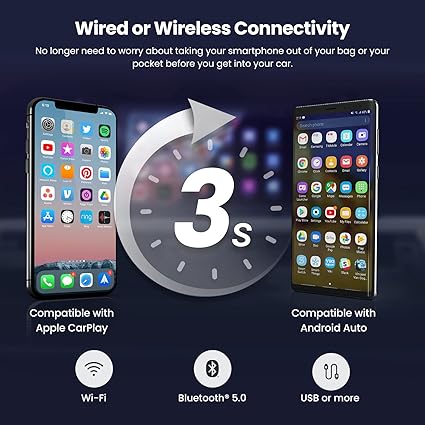 Dash Camera-maXpeedingrods-maXpeedingrods Double Din Android Car Stereo Radio with Wireless Apple CarPlay & Android Auto- 7 Inch HD Touchscreen in-Dash GPS Navigation Head Unit 2 Dash Camera-maXpeedingrods-maXpeedingrods Double Din Android Car Stereo Radio with Wireless Apple CarPlay & Android Auto- 7 Inch HD Touchscreen in-Dash GPS Navigation Head Unit - Image 2