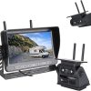 Dash Camera-MHCABSR-Solar RV Backup Camera Wireless with 7 Inch Recording Monitor- Easy Setup Strong Magnetic Rear View Camera System for RVs Campers Trucks Trailer