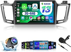 Dash Camera-Inefala-2+64G Android 13 CarPlay Car Stereo Radio for Toyota RAV4 2013-2018- 10.1” HD Touch Screen Compatible with Android Auto Dash Camera-Inefala-2+64G Android 13 CarPlay Car Stereo Radio for Toyota RAV4 2013-2018- 10.1'' HD Touch Screen Compatible with Android Auto