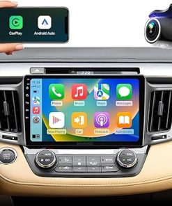 Dash Camera-AINAVIGO-5G WiFi Car Stereo for Toyota RAV4 2013 2014 2015 2016 2017 2018-10.2 Inch IPS HD Touch Screen Car Radio Wireless CarPlay Android Auto