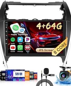 Dash Camera-Inefala-8-Core 4+64G Android 13 Car Stereo Upgrade Radio for Toyota Camry 2012-2014- 10.1” HD Touch Screen Headunit Wireless CarPlay & Android Auto Dash Camera-Inefala-8-Core 4+64G Android 13 Car Stereo Upgrade Radio for Toyota Camry 2012-2014- 10.1” HD Touch Screen Headunit Wireless CarPlay & Android Auto