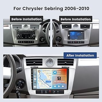 Dash Camera-Hikity-Hikity Android Car Stereo for Chrysler Sebring 2006 2007 2008 2009 2010 Radio 2+64GB 9 Inch Touchscreen Car Radio Carplay Android Auto Support GPS Navigation WiFi Bluetooth FM EQ Backup Camera 2 Dash Camera-Hikity-Hikity Android Car Stereo for Chrysler Sebring 2006 2007 2008 2009 2010 Radio 2+64GB 9 Inch Touchscreen Car Radio Carplay Android Auto Support GPS Navigation WiFi Bluetooth FM EQ Backup Camera - Image 2