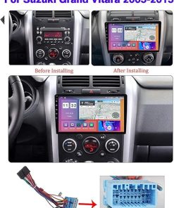 Dash Camera-Charmstep-Android 11 for Suzuki Grand Vitara 2005-2015 Car Stereo Radio 9 Inch Multimedia Audio Video Player Support GPS Navigation Carplay DSP Bluetooth WiFi 4G SWC USB+Backup Camera 2
