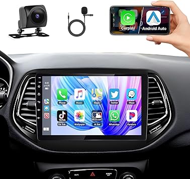 Dash Camera-podofo-Podofo【Upgrade 8Core 4G+64G】 Car Stereo for Jeep Compass 2017-2020 with Wireless Carplay & Android Auto- 10.1″ IPS Touchscreen Car Radio with Bluetooth/GPS/WiFi/SWC/FM&RDS Radio+AHD Backup Camera+MIC Dash Camera-podofo-Podofo【Upgrade 8Core 4G+64G】 Car Stereo for Jeep Compass 2017-2020 with Wireless Carplay & Android Auto- 10.1" IPS Touchscreen Car Radio with Bluetooth/GPS/WiFi/SWC/FM&RDS Radio+AHD Backup Camera+MIC
