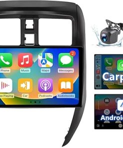 Dash Camera-ZHNN-Android 13 Car Radio Stereo Compatible with Nissan Versa Sedan 2015-2019- 10 Inch Android 2+64GB Car Stereo Support Carplay/Android Auto MirrorLink