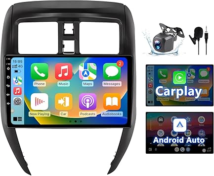 Dash Camera-ZHNN-Android 13 Car Radio Stereo Compatible with Nissan Versa Sedan 2015-2019- 10 Inch Android 2+64GB Car Stereo Support Carplay/Android Auto MirrorLink Dash Camera-ZHNN-Android 13 Car Radio Stereo Compatible with Nissan Versa Sedan 2015-2019- 10 Inch Android 2+64GB Car Stereo Support Carplay/Android Auto MirrorLink