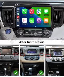 Dash Camera-Biorunn-Android 13 Car Stereo Radio for Toyota RAV4 2013-2018- Biorunn 10.1 inch GPS Wireless Wired Car-Play Android Auto IPS Touch Screen Navigation WiFi FM RDS Head Unit 2