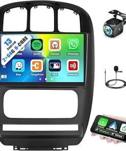 Dash Camera-AMprime-[2+64G] 8-Core Android 13 Car Stereo for Dodge Caravan Chrysler Town&Country 2001-2007 with Apple Carplay&Android Auto-10.1 Inch Car Radio with Mirror Link Bluetooth FM/RDS WiFi GPS SWC+Backup Camera