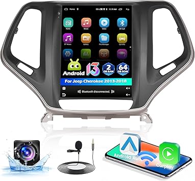 Dash Camera-Hikity-9.7 Inch Car Radio Stereo for Jeep Cherokee 2013-2018-Wireless Carplay Android Auto Dash Camera-Hikity-9.7 Inch Car Radio Stereo for Jeep Cherokee 2013-2018-Wireless Carplay Android Auto