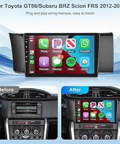 Dash Camera-METEESER-2+64G for Toyota GT86/Subaru BRZ Scion FRS 2012-2016 Car Radio with Wireless Carplay/Android Auto-Android Car Stereo 9“ Touch Screen 28UI GPS WiFi Bluetooth FM/RDS Mirror Link SWC+Backup Camera&Mic 2