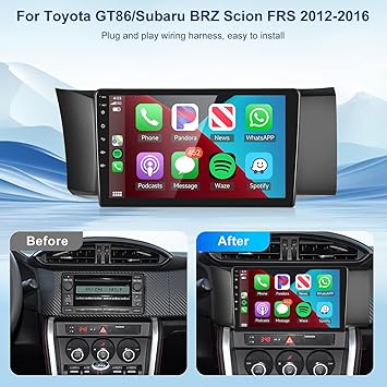 Dash Camera-METEESER-2+64G for Toyota GT86/Subaru BRZ Scion FRS 2012-2016 Car Radio with Wireless Carplay/Android Auto-Android Car Stereo 9“ Touch Screen 28UI GPS WiFi Bluetooth FM/RDS Mirror Link SWC+Backup Camera&Mic 2 Dash Camera-METEESER-2+64G for Toyota GT86/Subaru BRZ Scion FRS 2012-2016 Car Radio with Wireless Carplay/Android Auto-Android Car Stereo 9“ Touch Screen 28UI GPS WiFi Bluetooth FM/RDS Mirror Link SWC+Backup Camera&Mic - Image 2