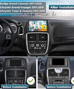 Dash Camera-Zomolither-2G 64G Carplay Radio for Dodge Grand Caravan 2011-2020 / for Chrysler Town & Country 2012-2016 with Android Auto- Android 13 Car Radio 9” Touchscreen GPS Bluetooth 16EQ Hi-Fi/WiFi+Backup Camera&Mic 2