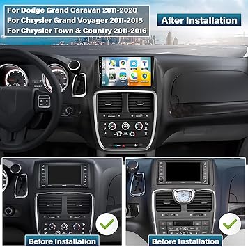 Dash Camera-Zomolither-2G 64G Carplay Radio for Dodge Grand Caravan 2011-2020 / for Chrysler Town & Country 2012-2016 with Android Auto- Android 13 Car Radio 9” Touchscreen GPS Bluetooth 16EQ Hi-Fi/WiFi+Backup Camera&Mic 2 Dash Camera-Zomolither-2G 64G Carplay Radio for Dodge Grand Caravan 2011-2020 / for Chrysler Town & Country 2012-2016 with Android Auto- Android 13 Car Radio 9” Touchscreen GPS Bluetooth 16EQ Hi-Fi/WiFi+Backup Camera&Mic - Image 2