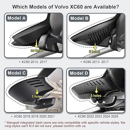 Dash Camera-mangoal-4K Dash Cam Dash Cam Custom for Volvo XC60 2022 2023 2024 2025 (Model D)- B5 B6 T8 Accessories 2 Dash Camera-mangoal-4K Dash Cam Dash Cam Custom for Volvo XC60 2022 2023 2024 2025 (Model D)- B5 B6 T8 Accessories - Image 2