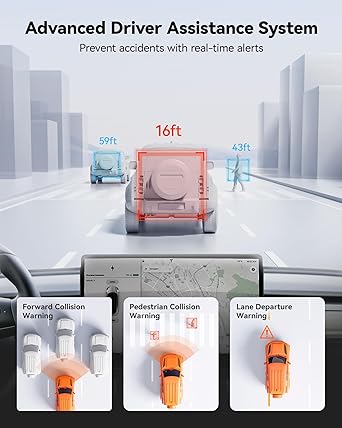 Dash Camera-WOLFBOX-WOLFBOX G850 PRO 4K Mirror Dash Cam with ADAS and BSD- Smart Rear View Mirror with 5.8GHz WiFi 2 Dash Camera-WOLFBOX-WOLFBOX G850 PRO 4K Mirror Dash Cam with ADAS and BSD- Smart Rear View Mirror with 5.8GHz WiFi - Image 2